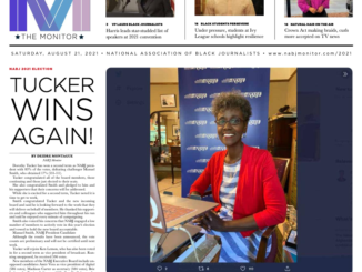 Screenshot of the NABJ Monitor 2021 Flipbook