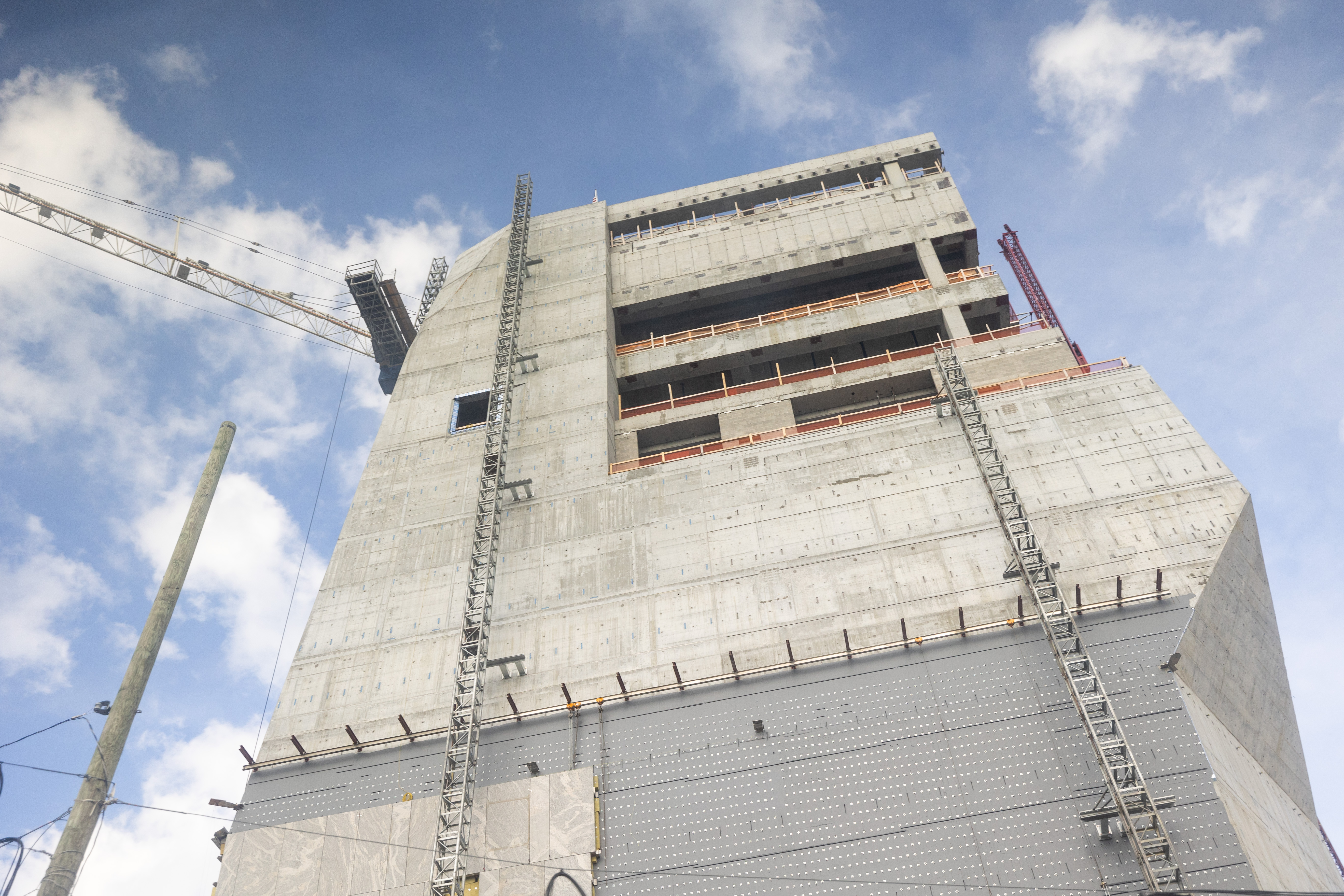 Current construction of the Museum Building during a tour of the Obama Presidential site on Thursday Aug 1, 2024 in Chicago, Illinois. Joe Thompson III/NABJ MONITOR