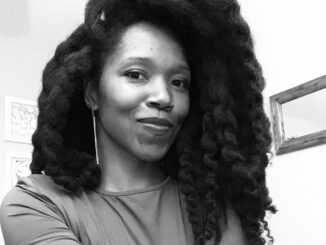Amber Starks says she is a reflection of her Mvskoke ancestors and Black family. Some of her work is being shown in Portland, Oregon.